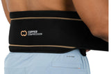 Copper Compression Back Brace. Copper Infused Lumbar Support for Lower Back Relief, Sciatica. Fits Men & Women (Waist 36" - 42")