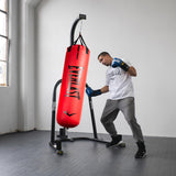 Everlast Elite 2 Nevatear Heavy Punching Bag Home Gym Equipment with Dual Hanging Strap and Swivel Mount for Boxing and Martial Arts Training, Black