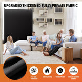 Room Divider Panel, 100% Blackout Privacy Screens with Wider Feet, 5 Ft Portable Room Partition for Room Separator
