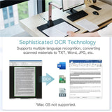 13-Megapixel Document Scanner A3 High Speed OCR 180 Languages Book Portable 24-bit LED Light Source Foldable for Office School