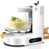 Cake Decorating Machine 4–12 Inch Electric Cake Icing & Frosting Smoother with Adjustable Speed, 60–320 RPM, Beveled Scraper, Dual Rotation, Low Noise 200W 110V Stainless Steel, 45LB Capacity