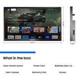 SYLVOX Outdoor TV, 65'' QLED Smart TV, IP55 Waterproof, Dolby Atmos HDR 10, Voice Remote SYLVOX