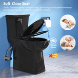 Simple Project 21 Inch Black Toilet, Handicap Toilets for Senior