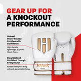 Hawk Sports Boxing Gloves for Men and Women, Comfy Boxing Training Gloves with Foam Padding for Throwing Power Punches with Confidence, Heavy Bag Boxing Gloves for Training and Sparring White / 10 OZ Hawk Sports