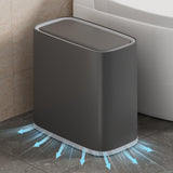 2.6 Gallon Small Slim Bathroom Trash Can with Lid, Dog Proof Garbage Can