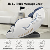 Real Relax 2026 Massage Chair Full Body, Zero Gravity SL-Track Massage Recliner with Added Phone Controller and Holder, Pause Button,Upgraded LCD Screen，APP Control and Child Lock, Favor-06, Blue