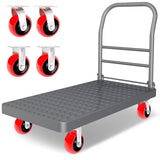 Platform Truck Foldable Flatbed Cart 24'' x 48'' Heavy Duty Push Cart Dolly 2600LBS Capacity Large