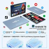 Tablet 11 inch Android 16 Tablet, 2026 Latest Update 128GB ROM 20GB RAM, 4G LTE Tablets