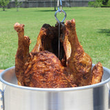 30 Qt Turkey Deep Fryer & 10 Qt Fish Fryer Kit, Aluminum Seafood Crawfish Boiler Pot w/38000 BTU Outdoor Propane Stove Burner Stand for 20 Lb Turkey