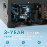 EUHOMY 12 Volt Refrigerator, 69QT Electric Cooler Powered by SECOP, Dual Zone Car Refrigerator -4℉~68℉