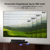 NothPJ NothingProjector Motorized Sliding Tray for Ultra Short Throw Projector, Intelligent Slider for UST Laser TV | Extend to 150" | Automatically Retractable Telescopic | Syncs Projector's Power