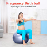 PRIMASOLE Exercise Ball for Balance Stability Fitness Workout Yoga Pilates at Home Office & Gym 75cm Indigo Blue primasole