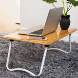 BSNANCA Portable Lap Desk Laptop Bed Tray Desk Bamboo Laptop Bed Table,Folding Bed Table Lap Desk for Laptop,Laptop Stand for Reading Breakfast Home Office Fashionable ()