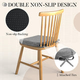 Basic Beyond Chair Cushions for Dining Chairs with Ties and Removable Cover