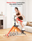 YOLEO Adjustable Resistance Stair Steppers for Exercise at Home, Folding Cardio Stairmaster with 3 Workout Modes & Oversized Pedal,90% Pre-Assembled Stair Climber with Handlebar for Full Body Workout