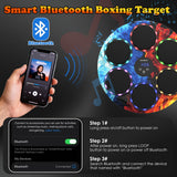 Music Boxing Machine with Boxing Gloves - Wall Mounted Punching Machine for Adults & Kids, 9-Speed Punch Game, Wall Boxing Punching Pad, Upgrade Gifts for Boys Age 6+ (Ice-Fire)