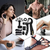 Grip Trainers, Including Forearm Strengtheners, Finger Trainers, Mechanical Counting Grips, Grip Balls, Hand Grippers, Strengthening Devices for Strength Training, Grip Improvement and Hand Exercises (5-Pack) ZKFKJXOXO
