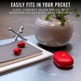 True Wireless Noise Cancelling Earbuds - Compatible with Apple & Android - Red Beats