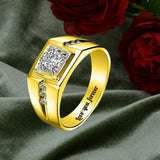 Oseew Mens moissanite Ring Gold 1CT Mens moissanite Band Ring Mens Moissanite Engagement Rings 10K 14K 18K Gold Sterling Silver