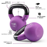 Yes4All Neoprene Coated & Kettlebell Sets - Hand Weights for Home Gym & Dumbbell Weight Set training 15 lb Yes4All