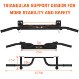 HWOOUSA Wall Mounted Pull Up Bar - Heavy Duty Chin Up Bar, Strength Training, Outdoor Pull-Up Bar for Garage, Joist, Wall Mount - Multifunctional Fitness Bar,Supports up to 600 Lbs HWOOUSA