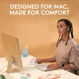 Logitech Lift for Mac Wireless Vertical Ergonomic Mouse, Bluetooth, Quiet Clicks, Silent Smartwheel