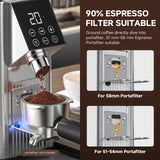 Burr Coffee Grinder with 45 Grind Settings, 40mm Conical Burr, Anti-Static Technology, Touchscreen Control, 300g Bean Hopper, Stainless Steel Body, for Espresso to French Press, Easy to Clean