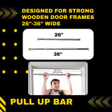 DreamGYM Doorway Pull-up Bar - Chin-up Bar - Swing Support Bar DreamGYM