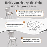 Basic Beyond Chair Cushions for Dining Chairs,