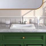 Bathroom Sink Under Counter Modern Art Basin with Overflow Deer Valley