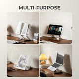 muso wood Acrylic Book Stand with Walnut Storage & Elastic Clips