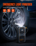 NOVSIGHT Jump Starter with Air Compressor - 6250A Portable Battery Jump Starter for Car(5L Gas/3L Diesel) 12V Car Jump Box & 150PSI Auto-Shut Tire Inflator with Carrying Case(Orange)