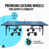 JOOLA NOVA Ping Pong Table with Waterproof Table Tennis Net Set - Quick Assembly - All Weather Aluminum Composite Surface - Tournament Quality - Indoor & Outdoor Compatible ‎Nova Plus