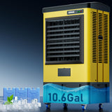 Uthfy 40" 4800 CFM Swamp Cooler, Large Evaporative Cooler with 11 Gal Water Tank, 3 Speeds, 120° Oscillation, 3 Ice Packs, Metal Frame Portable Air Conditioners for Outdoor, Patio, Shop, Yard, Factory