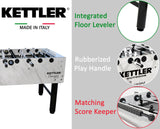 KETTLER Carrara Outdoor Foosball Table with 360 Degree Goalie Rotation, 5 Resin Balls, 5 Cork Balls and Premium Storage Cover