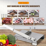 CGOLDENWALL Manual Ribs Meat Slicer Household Stainless Steel Small Bone Cutting Slicing Machine Chicken Lamb Chops Ribs Herb Pastry Cutter for Home Cooking