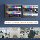 WeHere 60 Key Lock Box Wall Mount, Smart Key Cabinet with Keypad for Office