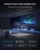 soundcore Nebula X1 Pro Triple Laser 4K Home&Outdoor Projector, 3500 ANSI Lumen Mobile Theater, 7.1.4 Spatial Sound, Official Dolby Atmos, Optical Zoom, 56000:1 Contrast, Intelligent Setup, Office Use