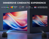 ELEPHAS Smart 4K Projector with WiFi and Bluetooth - Compatible with Netflix, Prime Video, YouTube, Dust-Proof Sealed, Dolby Audio, Auto Focus & Keystone PRO UHD HDR 10+ Video Projector