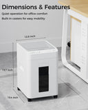 110-Sheet Micro Cut Shredder for Home Office, 6.9 Gallons Bin P-4 High Security Paper Shredder for Credit Card, Staple, Clip