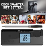 Meat Thermometer Digital Wireless with 800ft Range, Bluetooth 5.3 Food Thermometer with Dual-Temperature Probe, LCD Display and App&Case Setting