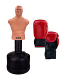 Century BOB Body Opponent Bag | Freestanding Punching Bag Dummy | Adjustable Kickboxing Mannequin | Training Bag for Martial Arts & Boxing - Red Gloves Combo