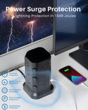 Power Strip Tower by KOOSLA, [15A 1500J] Surge Protector - 12 AC Multiple Outlets & 6 USB Ports KOOSLA