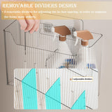 Lae Nuvole Cabinet Door Storage 2-Pack, Clear Adhesive Organizer for Wall