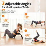 Lerpio Mini Inversion Table with Rollers, Back Extension Machine