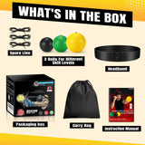 JUOIFIP Boxing Reflex Ball Set | Punch Counter APP Included,3 Balls with Different Weights, Adjustable Headband | Hand Eye Reaction Trainer | Boxing Gym Equipment