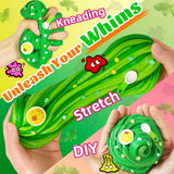 WATERELF Butter Easter Eggs Scented Slime for Girls 10-12, Easter Basket Stuffers Big Slime for Kids Boys Party Favor Stress Relief, Special Toys for Birthday Present - 5.29 Oz - BS001-Pesto Pasta