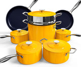 Nuwave Lux 13pc Forged Lightweight Nonstick Ceramic Cookware Set, PFAS-Free
