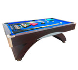 8 Foot Pool Table Billiard Table Modern Style Blue Felt – Bellagio