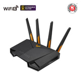 ASUS Tuf Gaming Ax3000 V2 Wireless Router Gigabit Ethernet, W128823798 (Router Gigabit Ethernet Dual-Band (2.4 Ghz / 5 Ghz) Black, Orange)